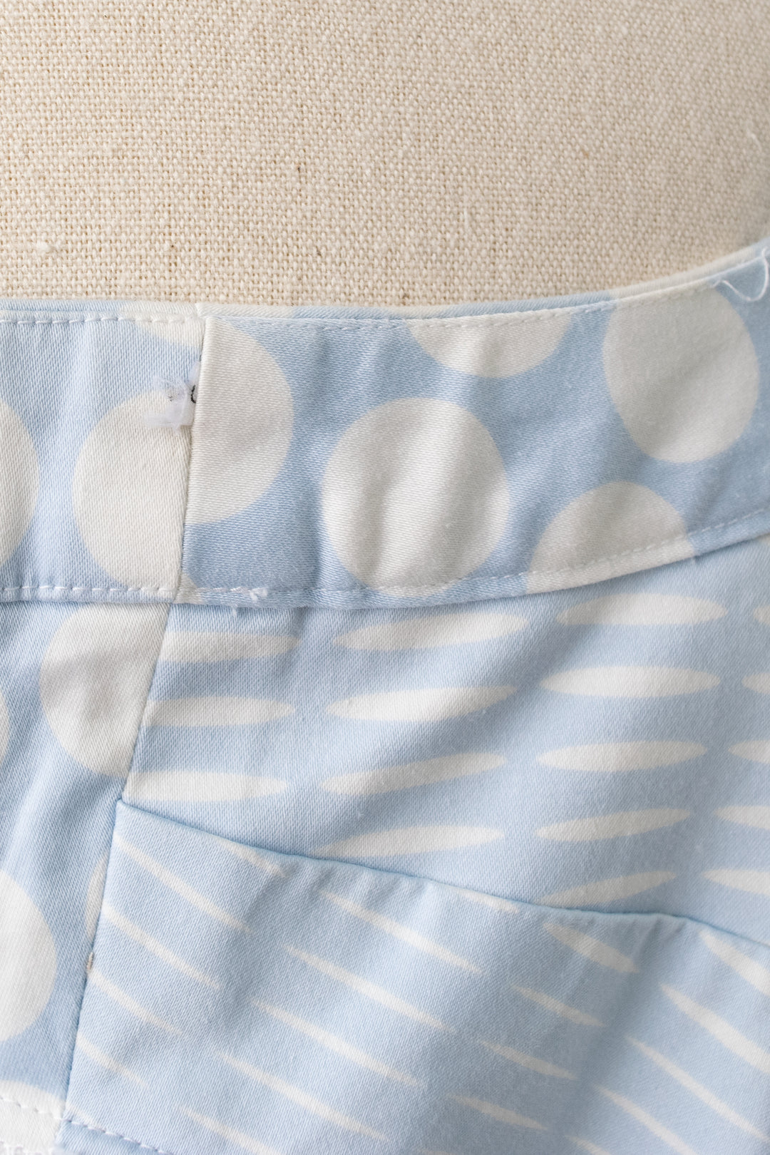 Calvin Klein Light Blue Polka Dot Dress, Vintage 90s, Size 4