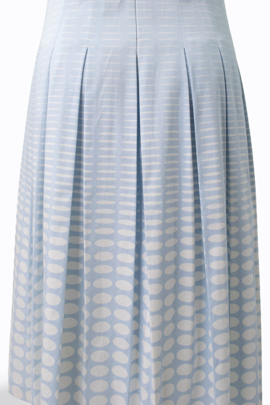 Calvin Klein Light Blue Polka Dot Dress, Vintage 90s, Size 4