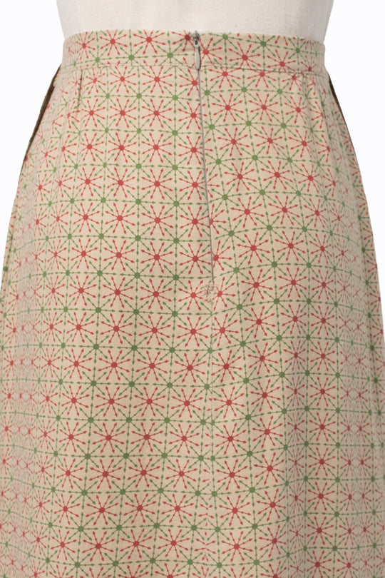 Jocomomola | Atomic Starburst Print Tie Skirt | Vintage 1990s | EU 38 / US 6
