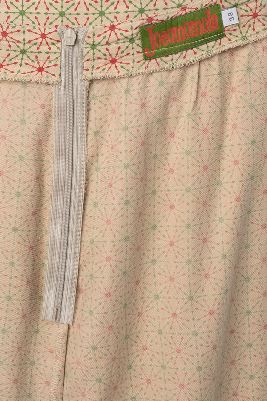 Jocomomola | Atomic Starburst Print Tie Skirt | Vintage 1990s | EU 38 / US 6