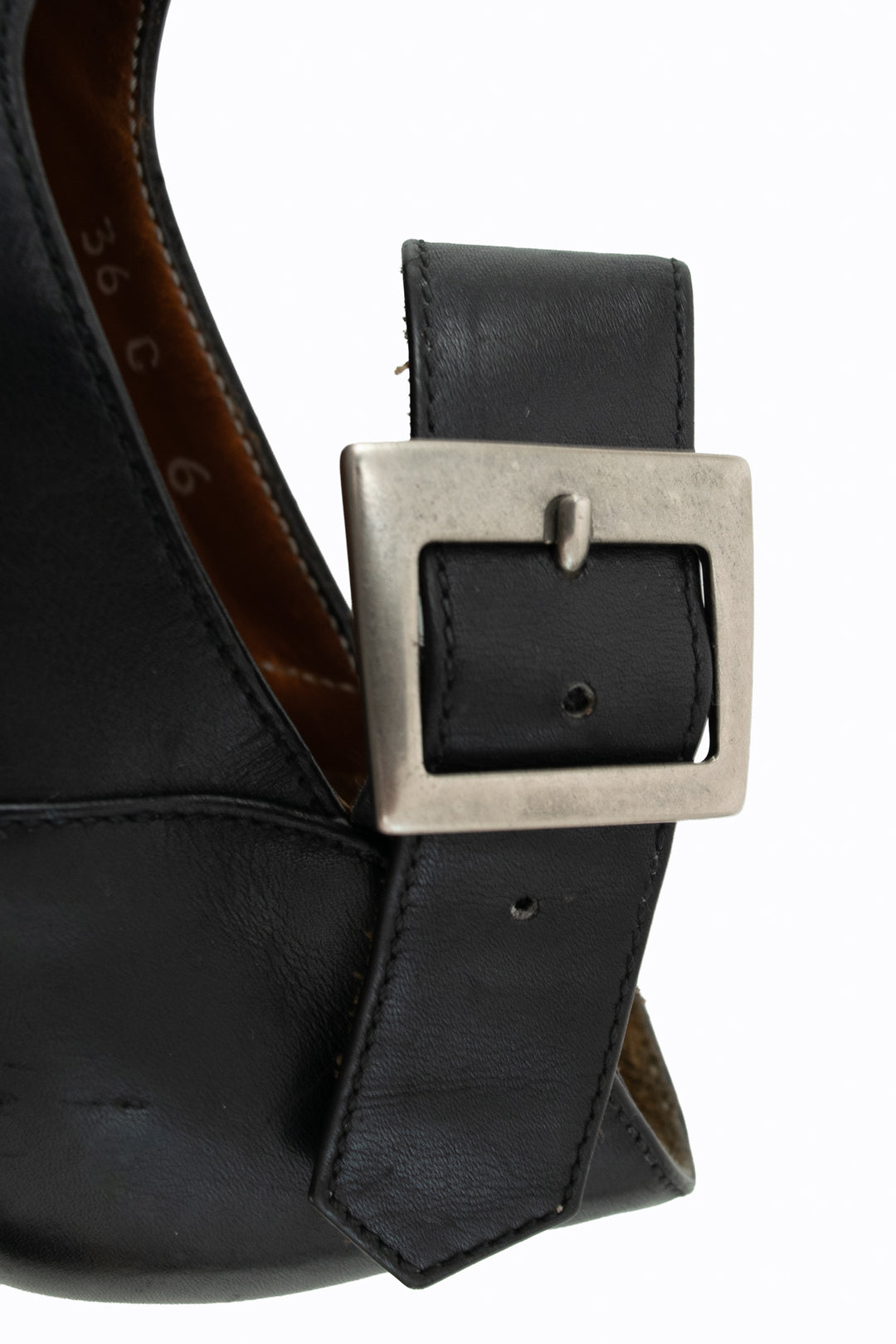 Ralph Lauren Black Round Toe Mary Jane Shoes Early-to-Mid 1990s Vintage
