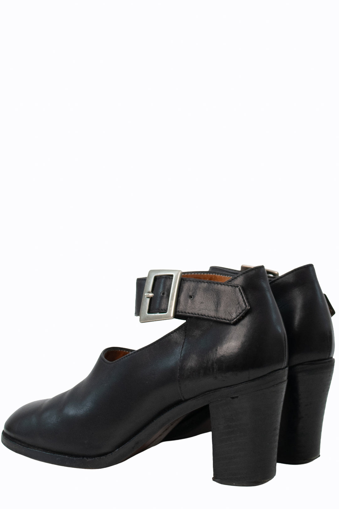 Ralph Lauren Black Round Toe Mary Jane Shoes Early-to-Mid 1990s Vintage