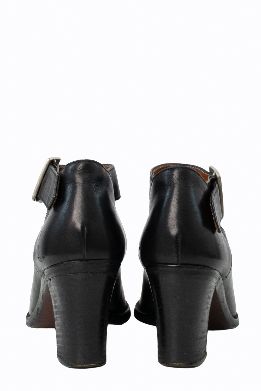 Ralph Lauren Black Round Toe Mary Jane Shoes Early-to-Mid 1990s Vintage