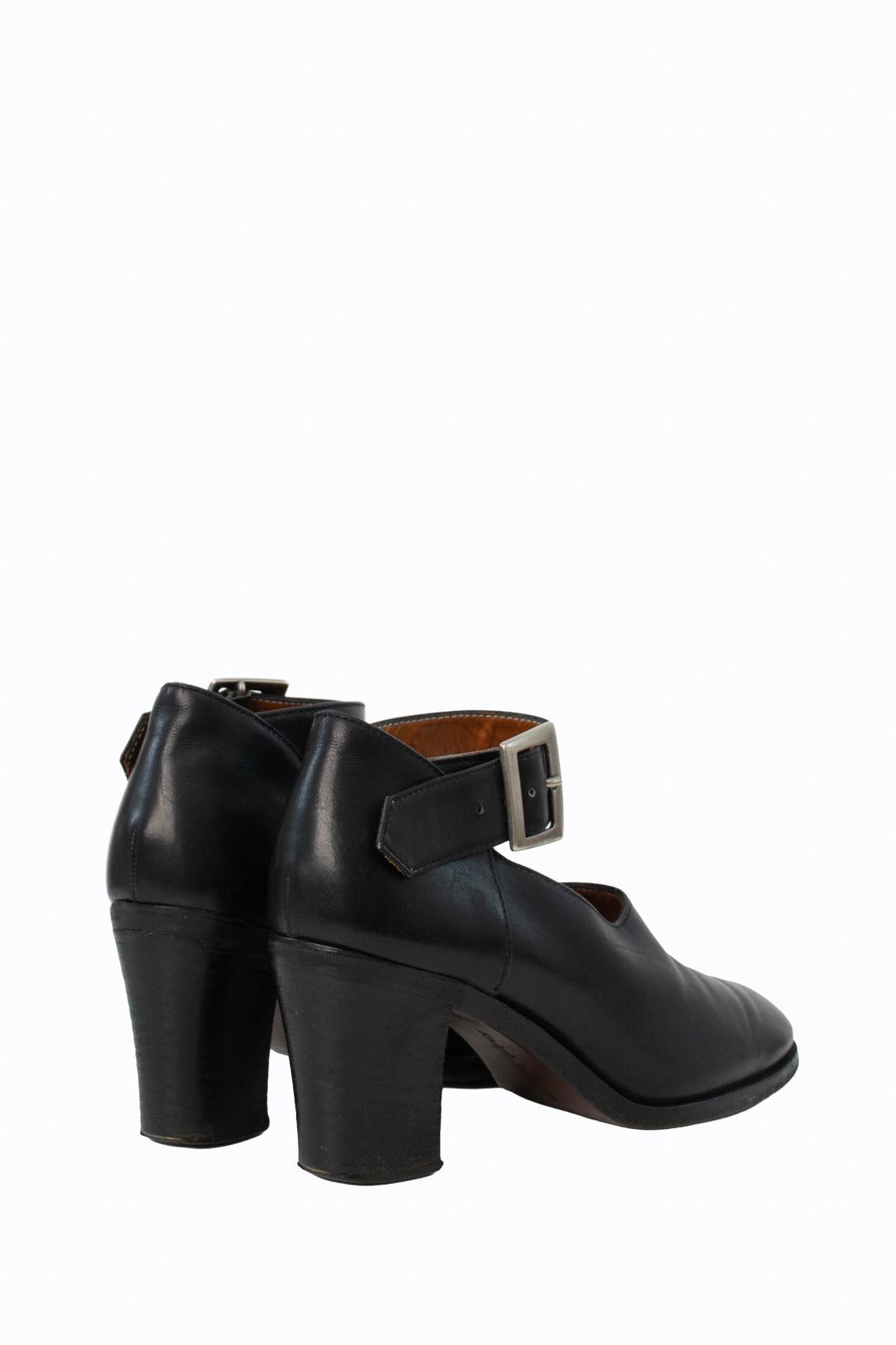 Ralph Lauren Black Round Toe Mary Jane Shoes Early-to-Mid 1990s Vintage