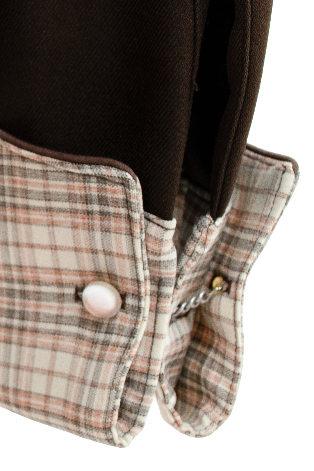 H Bar C Ranchwear | Brown Plaid Western Shirt | Vintage 70s | Size 30 | Made in USA