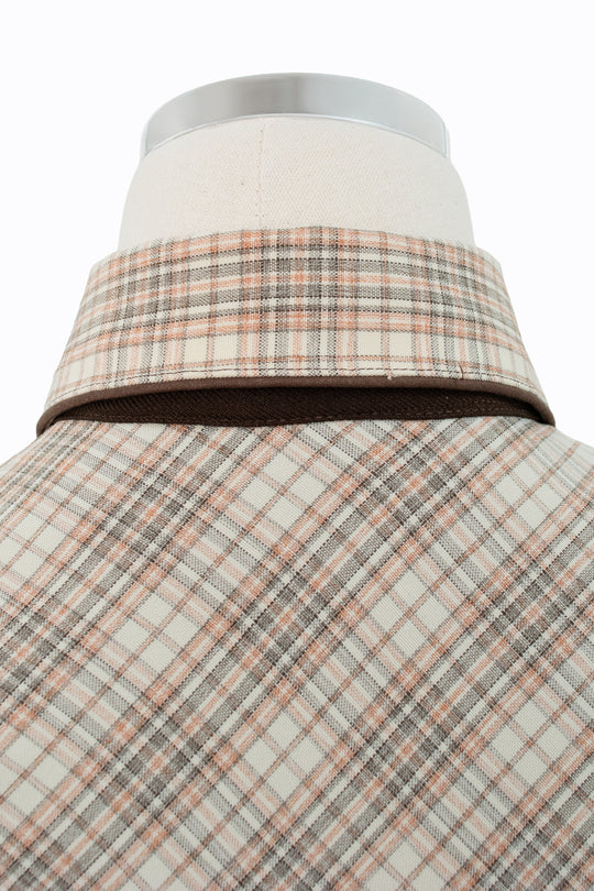 H Bar C Ranchwear | Brown Plaid Western Shirt | Vintage 70s | Size 30 | Made in USA