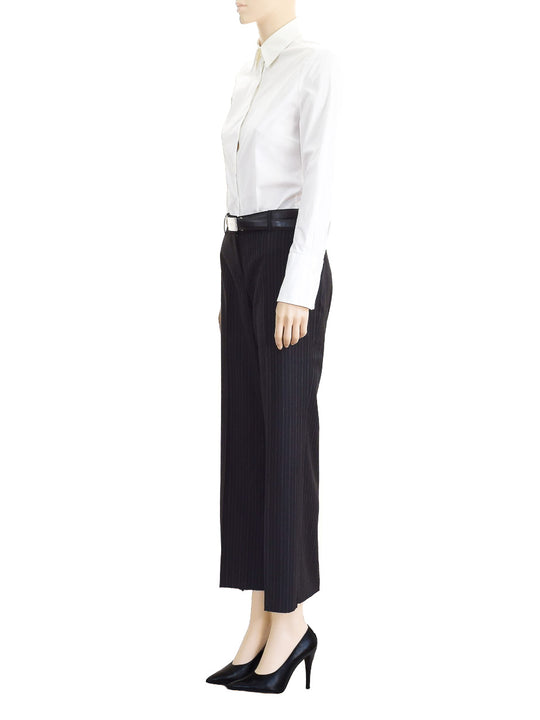 Anne Klein Pants Suit Black Pinstriped