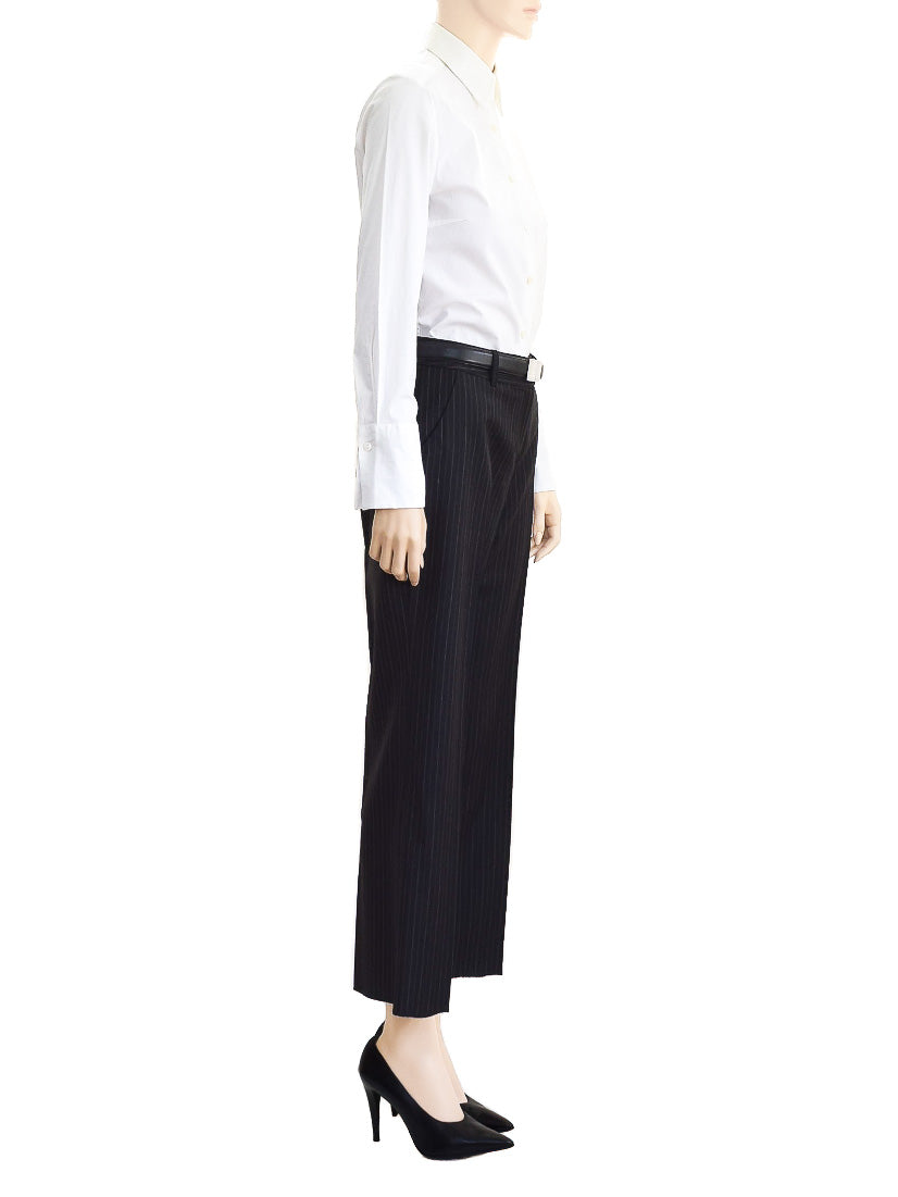 Anne Klein Pants Suit Black Pinstriped