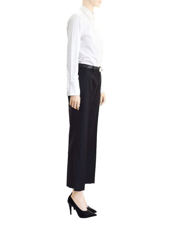 Anne Klein Pants Suit Black Pinstriped