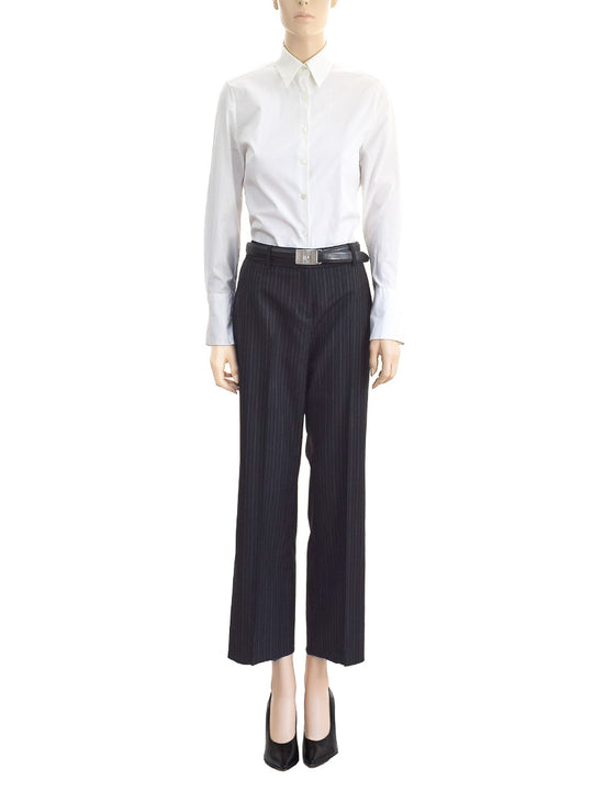 Anne Klein Pants Suit Black Pinstriped