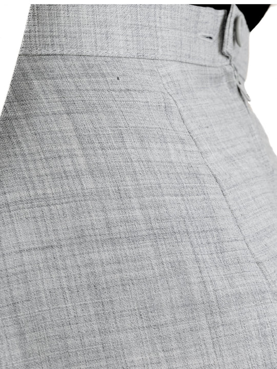 Benetton Gray Italian Wool Skirt Suit | 1990s Vintage | Size IT 38 | Made in Italy