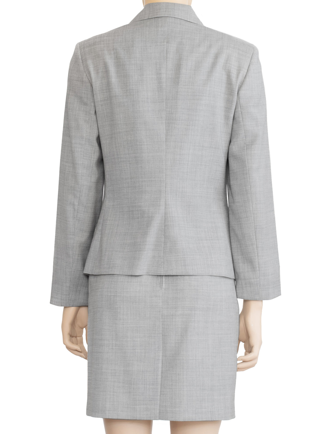 Benetton Gray Italian Wool Skirt Suit | 1990s Vintage | Size IT 38 | Made in Italy
