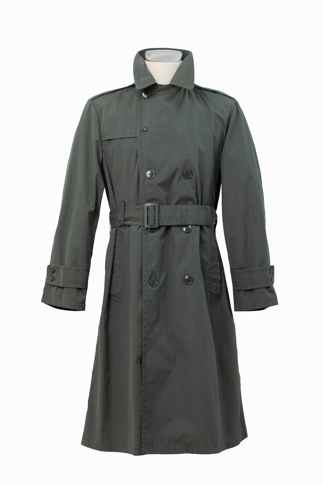 U.S. Military Olive Green Raincoat | Vintage 80s | Size 38R