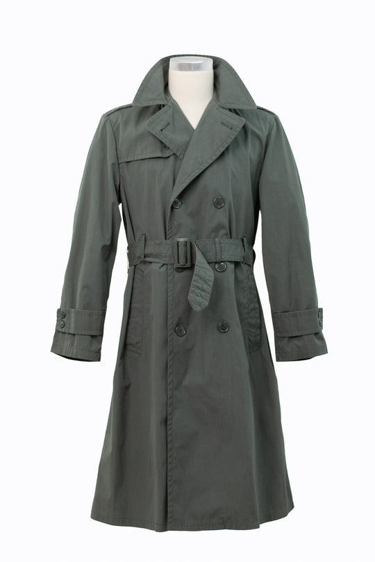 U.S. Military Olive Green Raincoat | Vintage 80s | Size 38R