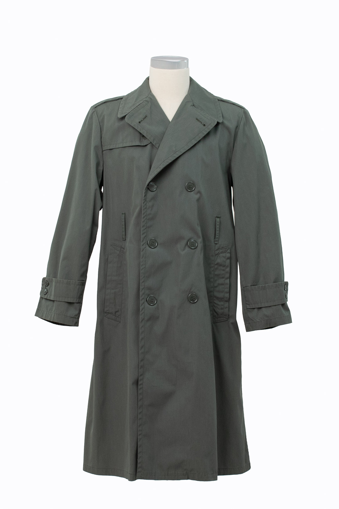 U.S. Military Olive Green Raincoat | Vintage 80s | Size 38R